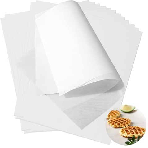 CAIHINIER Rosin Press Paper, 20 x 15 cm, Pack of 100, Heat Resistant up to 260°C, Non-Stick Coating, Food-Safe, Versatile Use