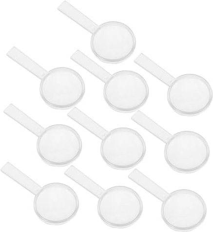 KOMBIUDA 10 STK Handlupe Outdoor Entdeckungsspielzeug Optisches für Lernspielzeug Lustiges Entdeckungsspielzeug Handobjektiv 3X Helle LED-Seitenlupe Plastik Transparent