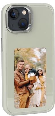 R2B Foto-Hülle iPhone 14 - E-Ink iPhone Case mit personalisierbarem Foto-Design und zusätzlichem Schutz, inkl. Screenprotector