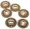 iplusmile Lot De 6 Cadres Décoratifs Pour Clés Décoration Vintage Fournitures Pour Tiroirs Cache-Trous De Serrure Décoratifs Pour Meubles Cache-Trous De Serrure Ovale Plaque De Trou De