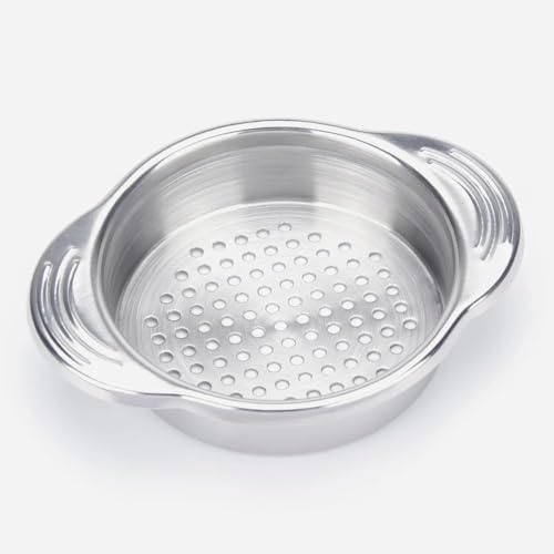 Silver Stainless Steel Food Can Strainer Sieve Metal Tuna Press Filter Canning Lid Colander Oil Drainer Kitchen Tools for Beans Vegetables