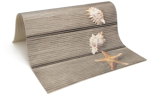 Bestlivings Waschmaschinenauflage 60x60cm x 4,5mm (Motiv: Seestern) Rutschfeste Auflage für Waschmaschine/Trockner - ÖKO Tex Standard 100 - Universal Abdeckung zuschneidbar