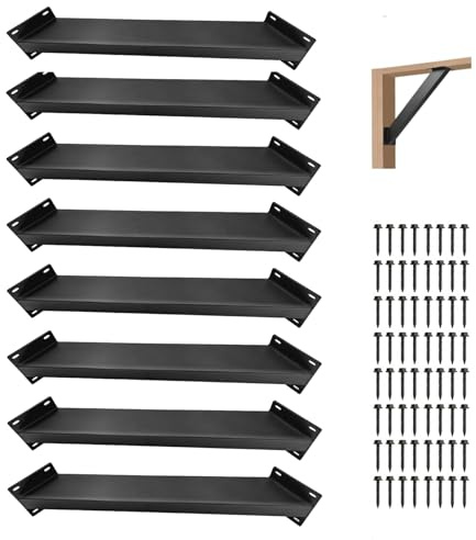 Hanured Lot de 8 supports de pergola en acier à 45 degrés,Connecteur de poutre / Connecteur de poteau / Connecteur d'angle en bois,pour structures en bois, pergola de jardin, tonnelle