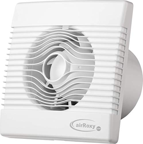 Premium Badventilator mit Zugschalter Badlüfter Lüfter Ventilator Deckenlüfter weiß Front Ø 120 mm 12 cm PremiumPS Wandlüfter Ventilator Einbaulüfter Bad Küche