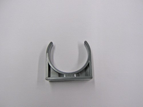10 Stück Pvc-Rohrklemme 50 mm, Rohschelle, Rohrhalterung, Rohrbefestigung, Rohrclip
