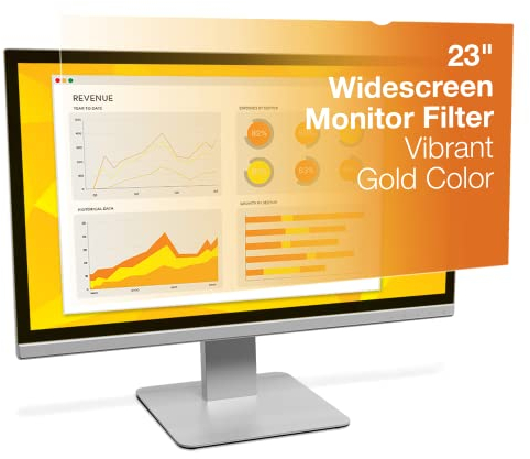 3M Widescreen Privacy Filter for 23-Inch Monitor - Gold