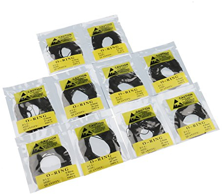 Fenteer 500 Pcs Dichtungsring Dichtungen Set Gummi Ringe Runde Gummiring für Armbanduhr