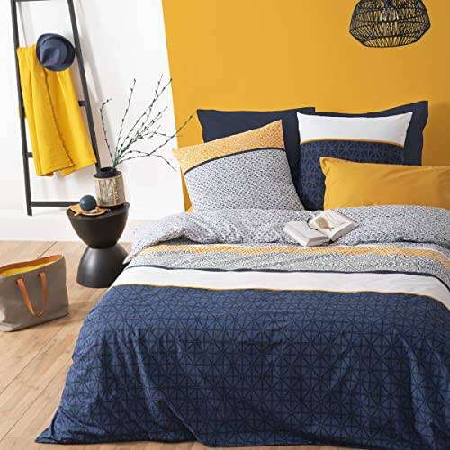 Atmosphera - Parure de lit Etnik rayé en Coton 240x220 cm