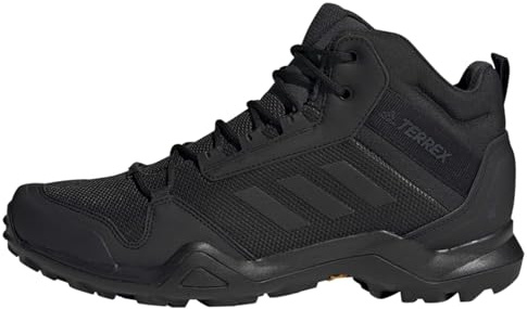 adidas Herren Terrex AX3 Mid GORE-TEX Hiking Shoes, Core Black / Core Black / Carbon, 44 2/3 EU