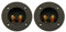 Jopto 2PCS 2-Way Speaker Box Terminal DIY Home Car Stereo Binding Post Round Spring Cup Connectors Subwoofer Plugs Professional Speaker Junction Box Back Panel Universal Terminal Block (Black)