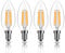 TopLeder E14 LED Candle Bulbs, C35 Dimmable Warm White 2700K 4W LED Filament Bulbs 40W Incandescent Equivalent