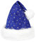 Alsino Weihnachtsmann Mütze blau Nikolausmütze Glitter Weihnachtsmütze Damen Herren - Glitzer Blau - Kuschelweiche Plüschmütze mit Bommel für Erwachsene
