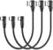 HOTNOW cavo USB C corto ad angolo retto 0,3 m 3 pezzi, caricatore USB-C portatile Cavo di ricarica rapida intrecciato in nylon per Samsung Galaxy S10 S9 S8 Plus Note 9 8, Power Bank