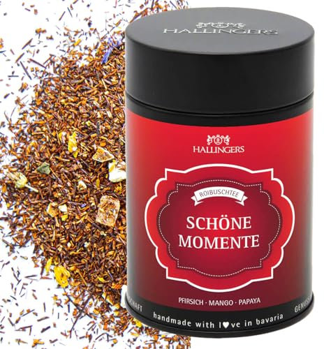 Hallingers Loser Roibusch-Tee/Rooibos mit Pfirsich, Mango & Papaya - Made in Germany