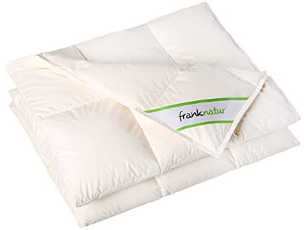 franknatur Daunendecke 100% Gänsedaunen Ganzjahr Bio Baumwolle 155x220