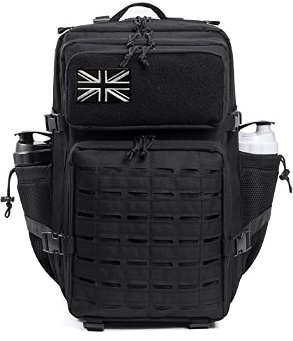 QT&QY Military Tactical Backpacks For Men Army Molle Daypack 25L/35L/45L Lage 3 Day Bug Out Bag Camping Hiking Rucksack With Bottle Holder