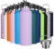 GeeRic Bottiglia Termica 750ML Opaco Borraccia Acciaio Inox+Tappo con Cannuccia+Borsa Portatile, Sportiva Tenere 18H Caldo/24H Freddo per Gita, Scuola, Sport Viola