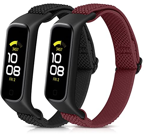 Vodtian Elastisch Armband Kompatibel mit Samsung Galaxy Fit 2 Armband für Damen Herren, Verstellbares Ersatzarmbänder Nylon Loop Sport Uhrenarmband für Galaxy Fit 2