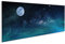 islandburner Bild auf Leinwand Landschaft Milchstraße Galaxie Nachthimmel Sterne Vollmond Elemente Mond Bild Ei Bilder Wandbilder Poster HVUJ-Pano