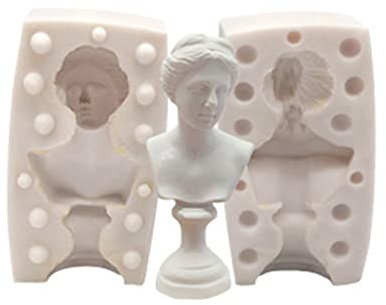 Stampo Candela Dea Venere | Stampo in Silicone per Busto Maschile e Femminile,Laocoonte Stampi per Sculture in Resina Statue Ritratto Artigianato Home Decor Regalo per Amici