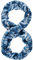 FOCO New England Patriots Blue Camouflage Infinity Scarf - NFL Damen Camo Leichter durchsichtiger Schal