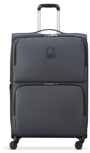 DELSEY PARIS x United Colors of Benetton - UCB SOFTSIDE - Valise soute Souple 76 cm x 50 cm x 36 cm - 112 L - XL - Noir