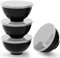 Greentainer Schüssel 24 OZ Müslischalen mit Deckel/Salatschalen, 4er 710ml Unbreakable Cereal Bowls|Obstschale, Suppenschüssel für Kinder und Erwachesene|Leicht & Bruchsicher