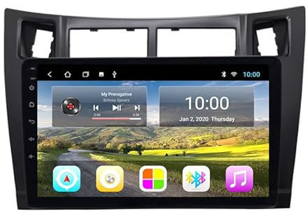 Estéreo Para Automóvil Compatible Con Toyo-ta Yaris 2009 2010 2 Din Radio Navegación GPS Pantalla Táctil IPS Reproductor Multimedia Soporte SWC 4G Wifi Carplay DSP BT(Size:8 core 4G+wifi 4G+64G)
