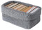 Häkelkorb Aufbewahrungskorb Organizer Korb Gewebter Korb Flechtkorb Stoffkorb Gästehandtuchkorb Kosmetik Quadratischer Handtuch Badezimmer Regalkörbe Kleiner Strickkorb Baumwollseil für Aufbewahrung