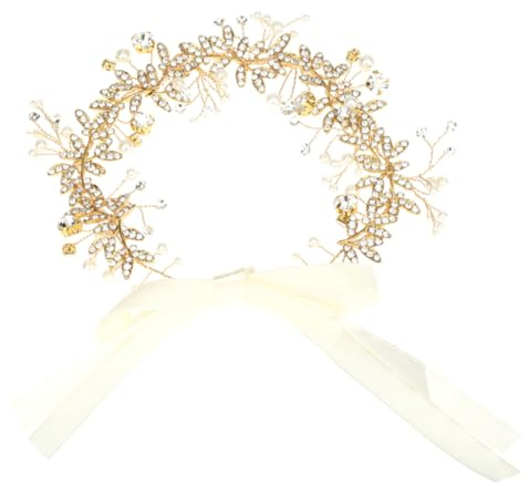 Cintura Perle Cristalli Gioiello da Lega e Sposa | Decorazione Elegante per Nozze e Feste, Accessorio Artistico Oro, per Abiti, Foto e Damigelle