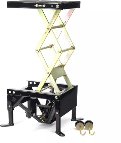 BIKETEK Motocross Hydraulic Scissor Lift Stand Workshop Portable 140kg Max Load MX Off Road Enduro Bike Paddock Stand