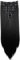 CAISHA XL 60cm 7 Teile Set CLIP IN EXTENSIONS Jenny Haarverdichtung Haarverlängerung Glatt Schwarz CE1