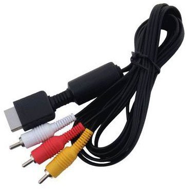 OSTENT AV Audio Video Composite Cable Cord Compatible pour Sony PS1 PS2 PS3 System Console Jeux Vidéo