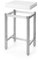 HENDI Set Billot blanc en HDPE avec Piètement en acier inoxydable, 500x400x(H)800mm