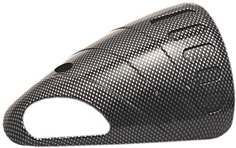 one by Camamoto plastica coperchio Protezione Collettore Scarico Marmitta compatibile con Yamaha T-Max 500 Modello dal 2001 al 2007 Carbon Look/cromo sasatinato/cromato (carbon look)
