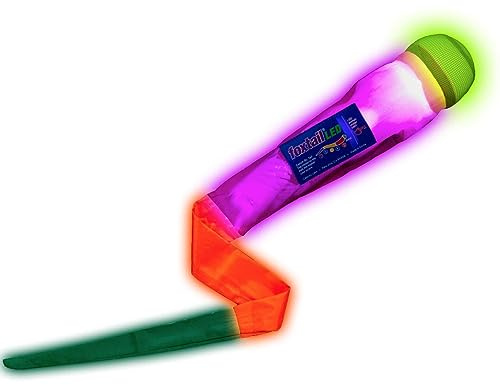 Foxtail LED - Outdoor Throw and Catch Light Up Game - Foam Ball & Tail Glow at Night - Play in The Dark - Fun Gift Idea for Kids & Adults, Boys & Girls