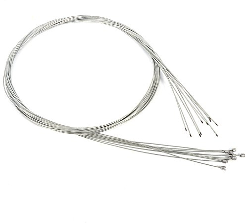 Schaltzug, 10Pcs 2M Edelstahl Bowdenzug Umwerfer Schaltwerk Schaltkabel Fahrrad Austauschbarer Innerer Schaltwerkdraht