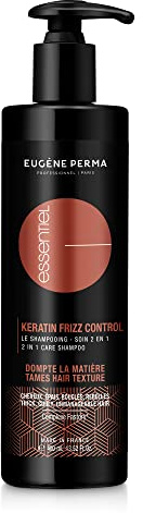 Eugene Perma Professionelles Shampoo für Haar, 2-in-1, Keratin, Frizz Control Anti-Frisotti, für Haar/Bouclés/Rebellen