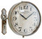 Loberon Uhr Adama, Shabby-Chic, französischer Stil, nostalgischer Charme, schwenkbar, Dekoration, Wohn-Accessoire, Eisen, Kunststoff, antikgrau