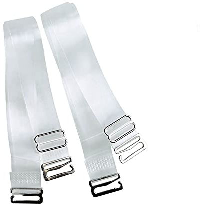 Acizi 3 Paires de Bretelles Invisibles de Soutien-Gorge de Remplacement Transparentes et Invisibles (1.5CM)
