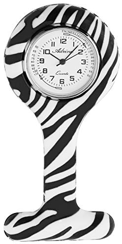 Adrina Unisex – Uhr Krankenschwesteruhr Ansteckuhr Revers Analog Quarz 4100008-007