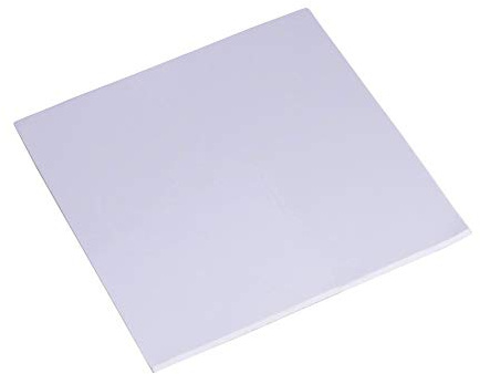 Bewinner CPU-Kühlpad 100x100x2mm, leitfähiges Silikonpad für Prozessor Kühlung - Hochwertige Wärmeleitung, einfach anzuwenden, robust, zuverlässig (Grau)