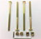 Remi Tools Ltd Reparatur-Set für Betten, Kinderbett, Möbel, 4 Schrauben M6 x 100 mm, 4 Muttern und 1 Inbusschlüssel