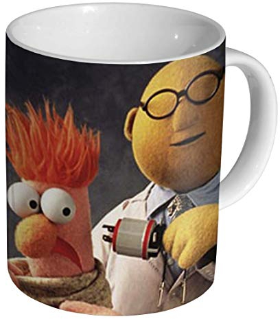 Dr Bunsen and Beaker Muppet Ceramic Coffee Mug/Cup