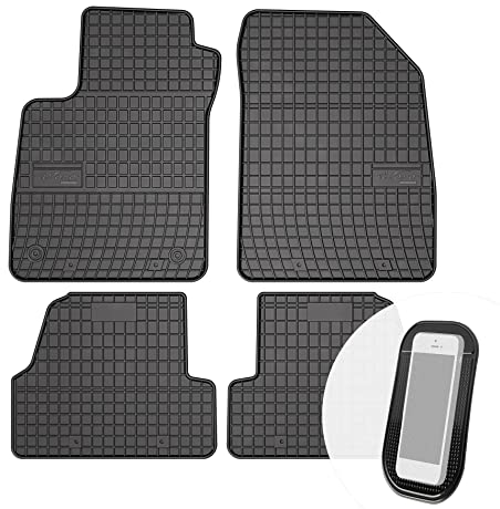 moto-MOLTICO Gummimatten Auto, 4-teiliges Set, Allwetter Gummi Fußmatten, Antirutsch & Wasserfest Autoteppiche - passend für Chevrolet Trax, Opel Mokka 2012-2019