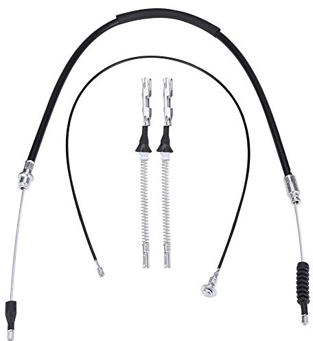 Gorgeri Hauptbremssatz, 4 Stück Hintere Handbremse Kabel Set für Corsa C 1.0, 1.2 & 1.3 CDTi - Handbremse Kabel - Hintere Handbremse Kabel - Handbremse Kabel Set