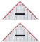 Rumold TZ- und Geometriedreieck (2X Geometriedreieck, transparent)