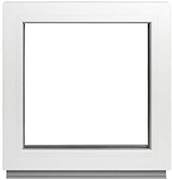 Kellerfenster Festverglasung (FIB) Fenster - 2 oder 3 Fach Verglasung - BxH 30x30 cm - Weiß - Premium (3 fach)