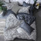 AYMAING Bedding Bettwäsche-Set - Mikrofaser Bettbezug und 2 Kopfkissenbezug 50x75 cm - Bettbezüge Set mit Reißverschluss (Grau Einfach,Kingsize-Bett 220x240cm)