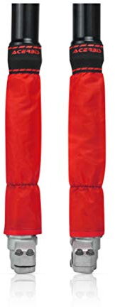 Acerbis 0024421.110 Z Z-Mud Forchetta Ghette, Rosso, 46 mm/49 mm Ø, Set di 2